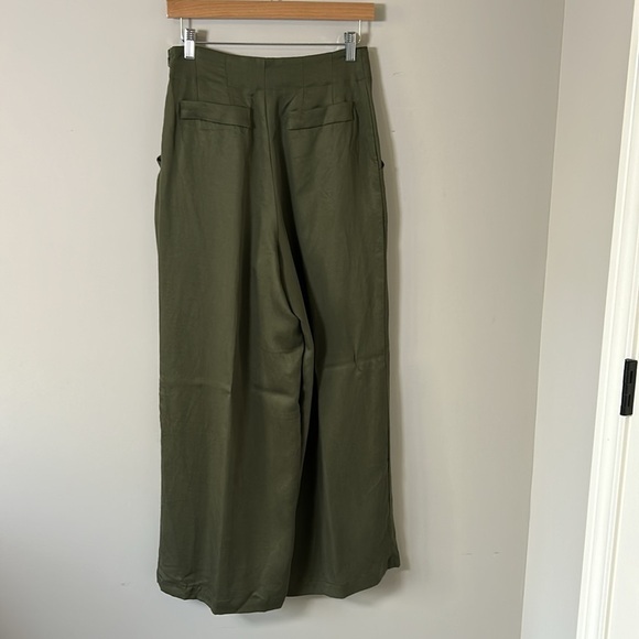 Anthropologie Eva Franco Pant Wide Leg Side Zip Button Front Pockets Sz 6 NEW - Picture 5 of 11